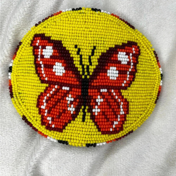 Handbeaded hair clip - Picture 1 of 2